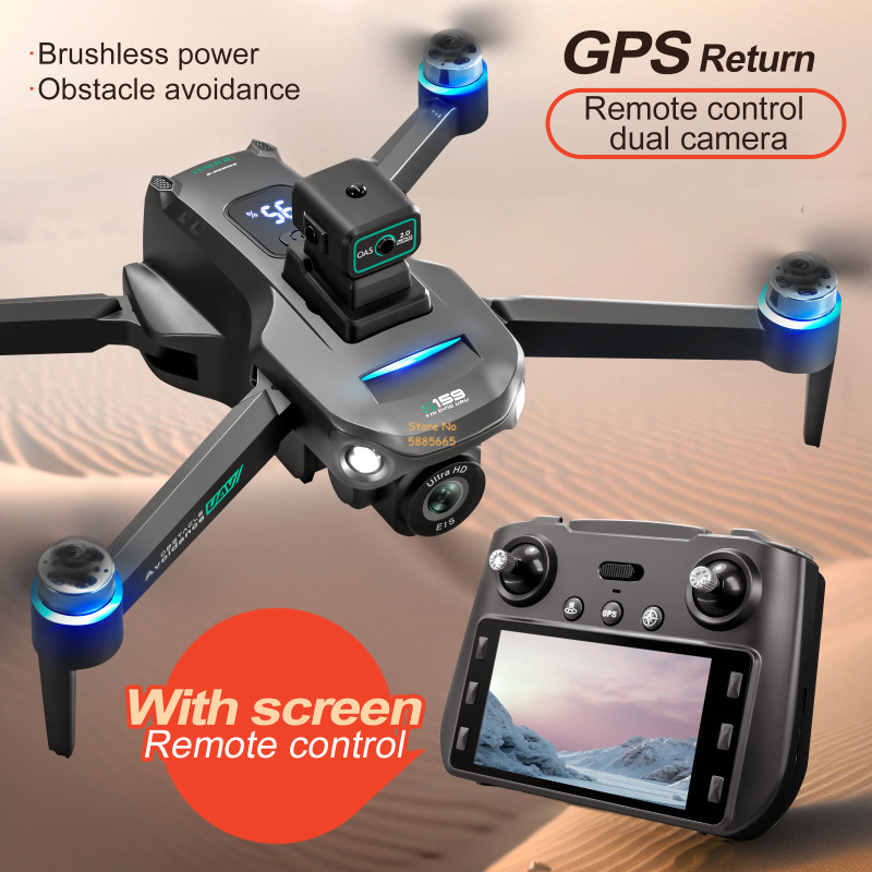 8k câmera dupla 5g wifi fpv co - Drone Controller Screen avaliação e preço