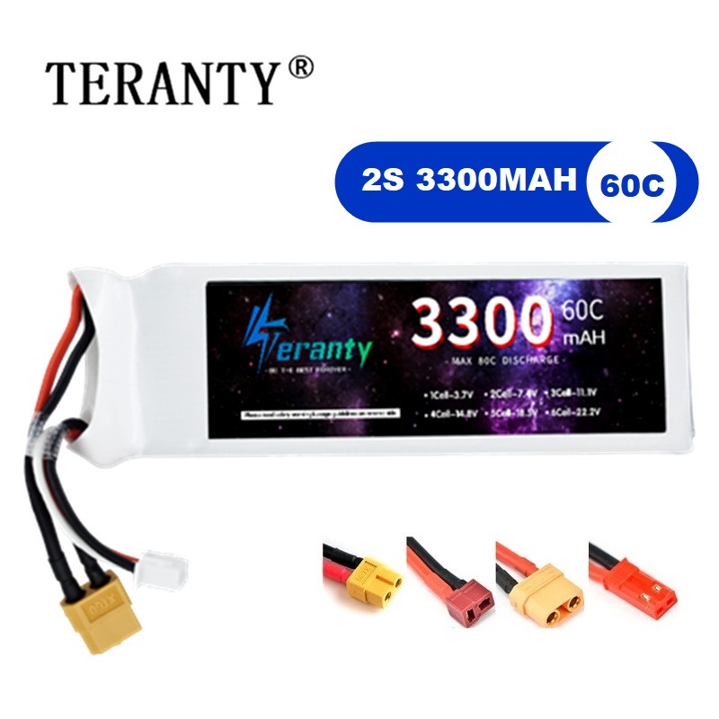 Bateria lipo 2s 7.4v 3300mah 6 - Drone Battery Adapter avaliação e preço