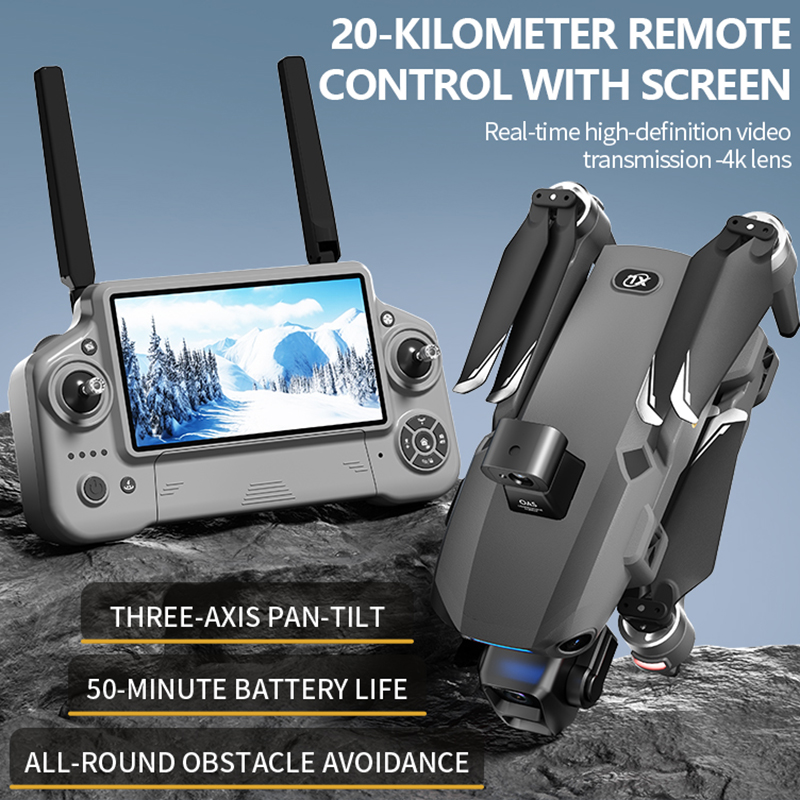 Novo Drone 8K com Câmera Dupla - Drone Controller Screen avaliação e preço