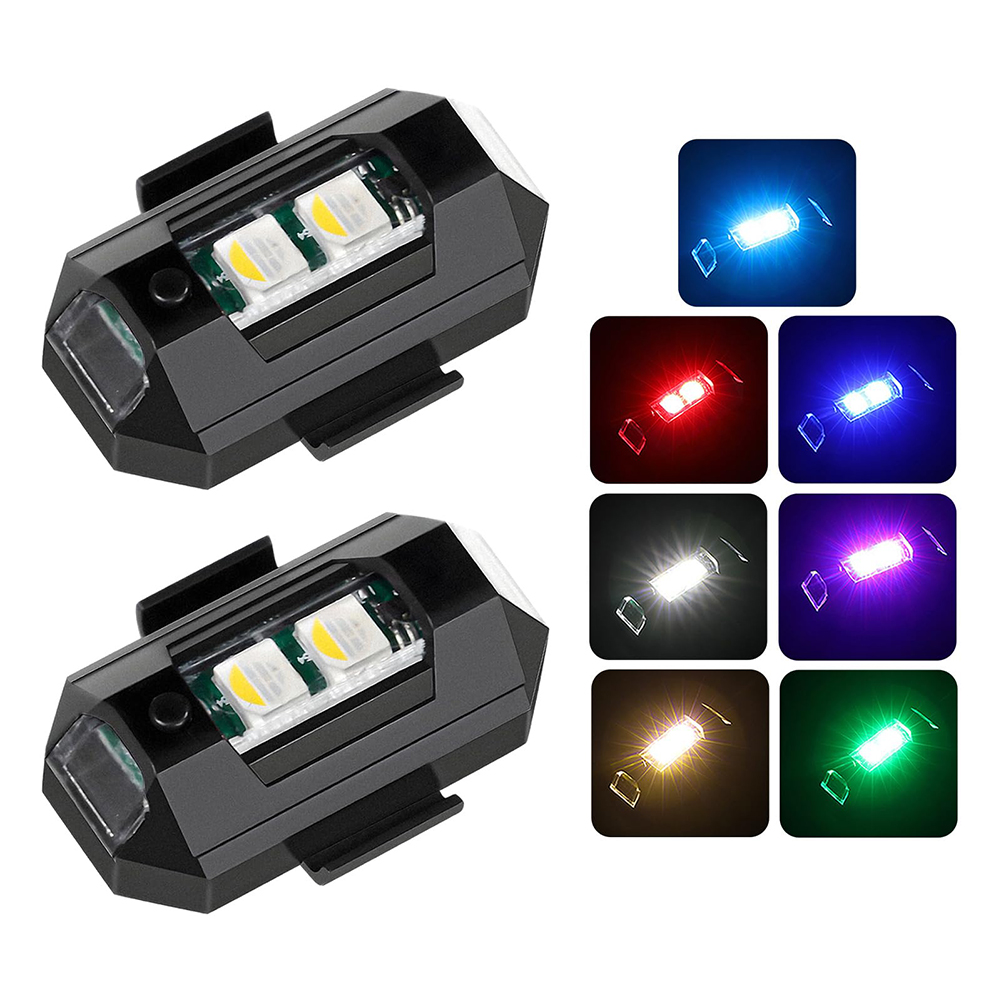 2 pces mini luzes estroboscópi - Drone Beacon Light avaliação e preço