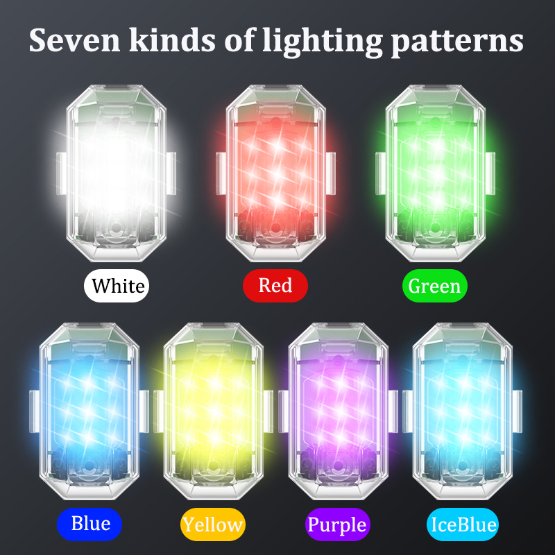 1/2/4 pces sem fio led drone l - Drone Beacon Light avaliação e preço
